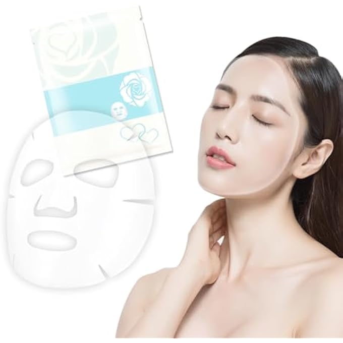 EKIND FACIAL MASK FILM SHEET THIN PLASTIC WRAP FOR SKINCARE MOISTURE LOCK DIY CLEAR SPA TREATMENT(200 SHEETS,TRANSPARENT) - Image 1
